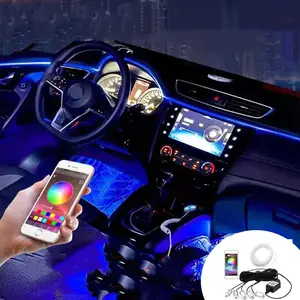 Grosir led multiwarna cahaya ambient mobil strip rgb mobil sekitar led strip