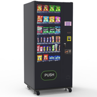 Distributeur automatique de boissons réfrigérées Zhongda, vente chaude, distributeur automatique de nourriture avec fonction SDK