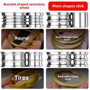 Neues Hilfsrad-Werkzeug für Kaltwalzwerke, Manueller Armreif- und Armbandformer für Goldschmiedearbeiten, Langlebiger Gummi und Stahl für Gold und Silber - Product Image 4