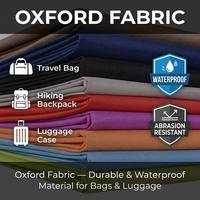 Échantillon Gratuit Tissu Oxford en Polyester 600D de Poids Moyen avec Revêtement PVC Imperméable, Résistant aux Déchirures et Ignifuge pour Sacs de Voyage et de Randonnée