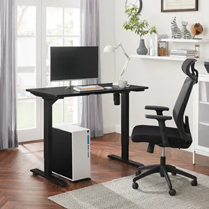 Meubles de bureau ergonomique et personnalisés, OEM, à moteur unique, électrique, hauteur de table réglable, bureau d'ordinateur intelligent, vente en gros