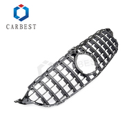Calandre avant Carbeat GT Sports Line 2019+ W205 Classe C W205 Style Noir Brillant pour Mercedes-Benz
