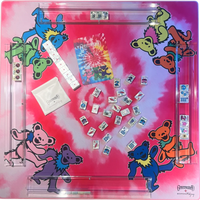 Nouveauté 2026 Tuiles de Mahjong sur mesure Grateful Dead Sunshine Daydream Tie Dye Pearl, design Dancing Bears monocouche, en acrylique pour le plaisir