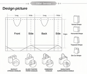 ถุงกระดาษสีชมพูหรูหราสั่งทำจาก Caifeng พร้อมโ<span class=keywords><strong>ล</strong></span>โก้ของคุณเอง สำหรับใส่เสื้อผ้า ช้อปปิ้ง ถุงของขวัญรีไซเคิลได้ พร้อมริบบิ้นและเชือก - Product Image 5