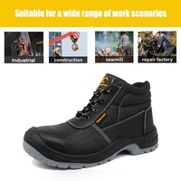 Chaussures de sécurité industrielles en cuir Tiger Master CE SBP, bottes de travail anti-perforation, embout en acier, résistantes aux huiles et aux acides, antidérapantes pour hommes