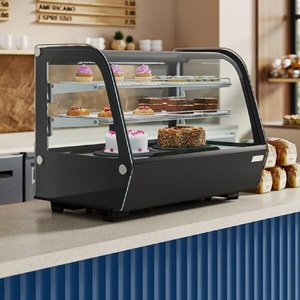 <span class=keywords><strong>Vitrine</strong></span> réfrigérée pour boulangerie Rebirth, 48 pouces, cadre en acier inoxydable, façade en verre incurvé, étagères réglables à plusieurs niveaux - Product Image 4