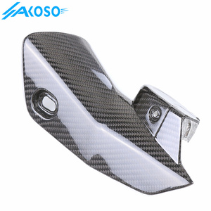 AKOSO 100% Fiber de carbone sec moto silencieux tuyau d'échappement bouclier thermique couverture pour <span class=keywords><strong>BMW</strong></span> R1250RS <span class=keywords><strong>R</strong></span> <span class=keywords><strong>1250</strong></span> <span class=keywords><strong>RS</strong></span> 2021-2023 - Product Image 4