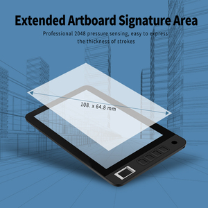 Ucuz Huion DS1010 10.1 inç pil ücretsiz EMR sayısallaştırıcı lcd yazma tableti monitör işareti stylus ile imza pedi - Product Image 4