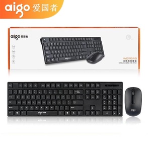 Aigo Wireless Keyboard <b>Mouse</b> Combo WQ7618 104 Keys For Office Use - Product Image 1