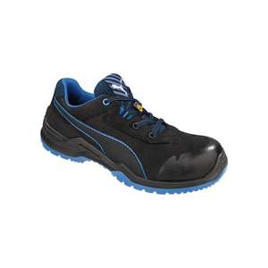 PUMA Zapato DE SEGURIDAD Argon Blue Talla baja 42 negro/azul S3 ESD SRC EN ISO 20345 cuero nobuk - Product Image 1