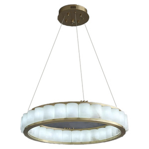 Marbre Tout Cuivre LED Lustre Nouveau Style Chinois De Luxe <span class=keywords><strong>Salon</strong></span> Chambre <span class=keywords><strong>Lampe</strong></span> Moderne Creative Designer Villa Restaurant Bar - Product Image 5