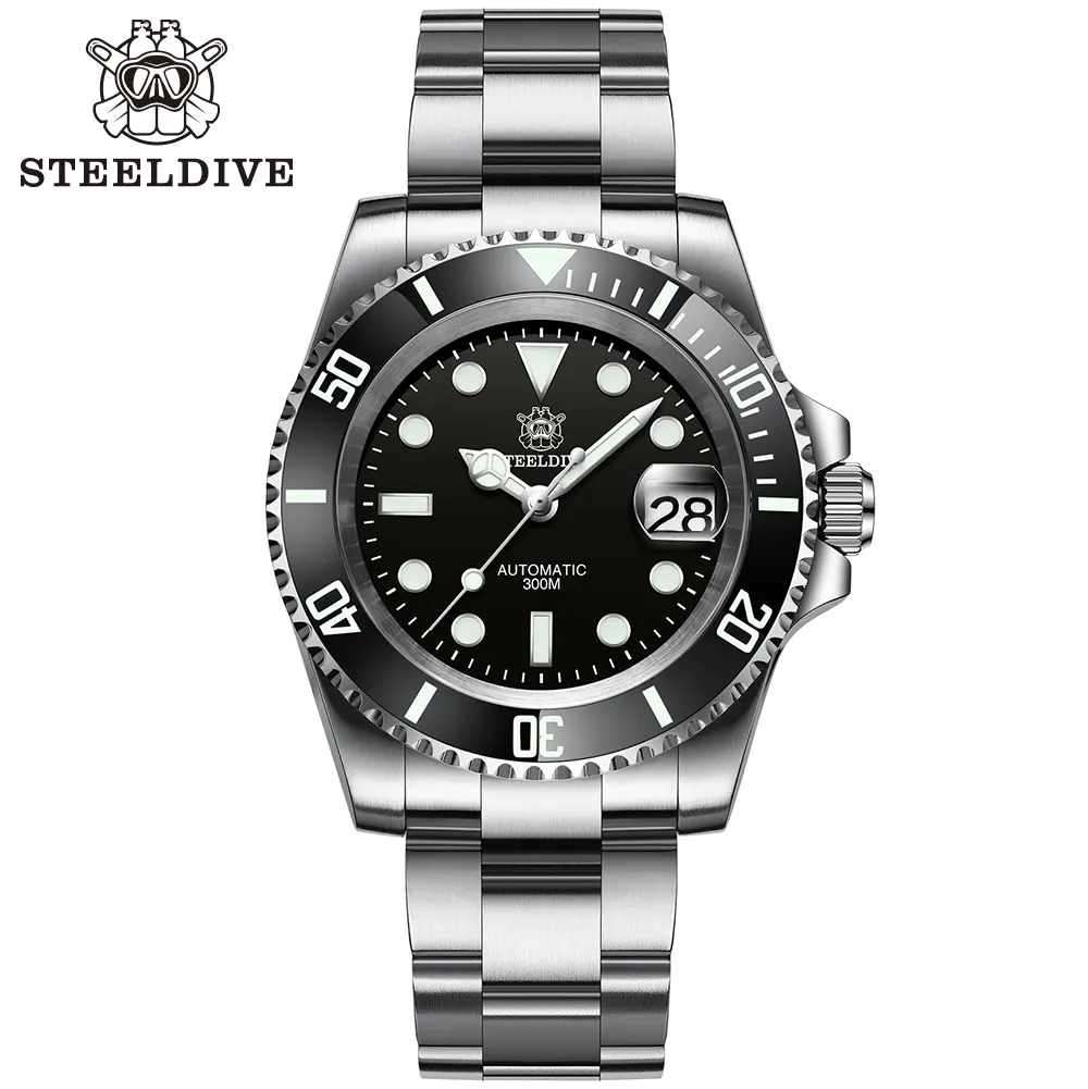 SD1953 Steeldive 30ATM Waterproof 41mm Automatic NH35 Stainless Steel Dive Watch