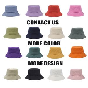 Custom Embroidery Logo Outdoor Sun <b>Bucket</b> Fisherman Caps Beach <b>Hats</b> Casual 100% Cotton <b>Bucket</b> <b>Hat</b> - Product Image 2