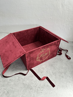 Boîtes cadeaux en velours magnétiques à couverture rigide, réutilisables, pliables, boîte de proposition pour demoiselle d'honneur pour mariage, boîtes cadeaux en daim à double porte
