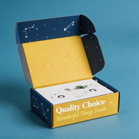 Emballage cadeau avec logo, boîte d'expédition en carton ondulé personnalisé de haute qualité, biodégradable, en papier cartonné premium pour l'expédition de chaussettes