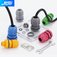 Presse-étoupe en nylon personnalisable, durable, protection IP68, type PG7, étanche, différentes tailles pour usage industriel