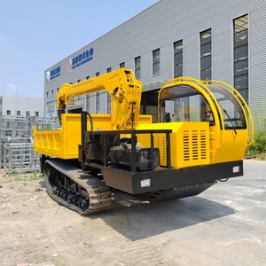 8 Rubber Crawler Dump Truck <b>Crane</b> Transport with 5 - Product Image 2