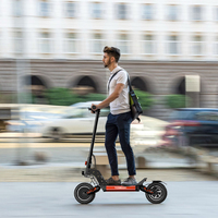 Yeni Tasarım 800W*2 Çift Motorlu E Off-road Scooter 48V 20.8AH Lityum Pil Alüminyum Alaşımlı Her Türlü Araziye Uygun Katlanabilir Elektrikli Scooter