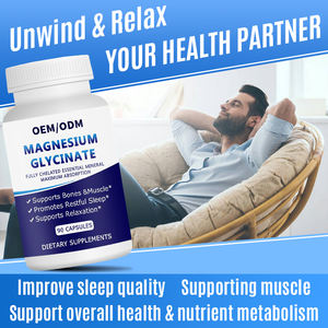 Capsules de magnésium multiples pour le sommeil et la fonction musculaire - Supplément minéral en formes chélatées, aide au bien-être - Product Image 2