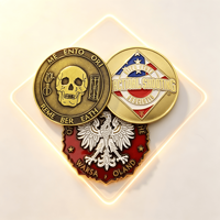 Breloques logo promotionnelles, nouveauté, rectangulaires, pièces de monnaie pirate personnalisées