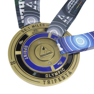 Médaillon en alliage de zinc, finisseur métallique, prix de course <span class=keywords><strong>et</strong></span> souvenir, fabricant de médaille - Product Image 2