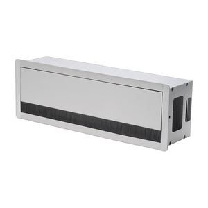 Nhà Máy Bán buôn nhà văn phòng bảng dây cáp <span class=keywords><strong>Grommet</strong></span> hộp hình chữ nhật bìa với bàn chải hộp cáp - Product Image 4