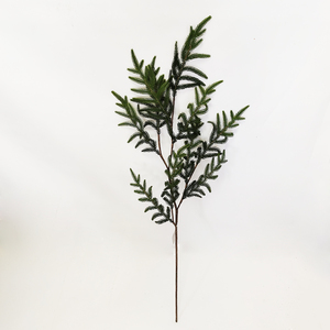 Rama de <span class=keywords><strong>Araucaria</strong></span> de tacto real de fábrica, rama de hojas de Norfolk de lujo para decoración navideña, adorno navideño - Product Image 5