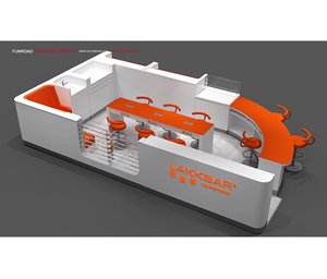 Mueble de Salón de Diseño Moderno en Acero Inoxidable Dorado, Acabado Personalizable, Mueble de Pedicura y Kiosco de Exhibición OEM - Product Image 1