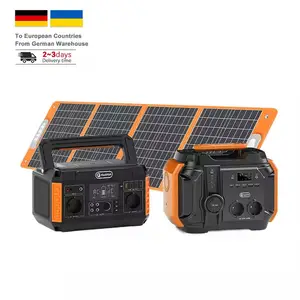 FlashFish P60 banque d'énergie solaire Portable d'urgence avec panneaux solaires, en Stock dans l'ue Us, 500w, 110v, 220v, 230v, 140400mAh