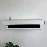 Étagère murale flottante personnalisée avec coffre-fort secret intégré, tiroir de rangement dissimulé, étagère murale en bois dissimulée avec serrure RFID NFC