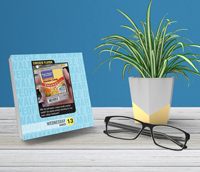 Calendrier de bureau amusant en carton et support chevalet, 365 jours, avec pages détachables et affirmations, en boîte