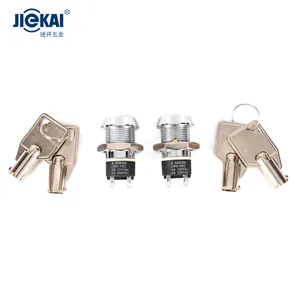 Interruptor electrónico de alta seguridad JK206, 4A, 125V, 2 posiciones, 2NC, 2 teclas tubulares, para scooters eléctricos