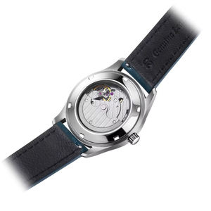 Montres personnalisées avec logo d'usine OEM, mouvement Miyota modifié, petite seconde, cadran vintage, verre bombé, bracelet en acier et cuir. - Product Image 2