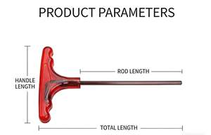 Juego de Llaves Allen Ergonómicas de Acero Aleado S2 con Mango en T, Llaves Hexagonales Métricas, Ahorro de Esfuerzo y Convenientes - Product Image 5