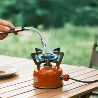 Briquet électrique à arc rechargeable par USB 360 °   Allumeur sans flamme coupe-vent à tuyau flexible pour barbecue, camping et bougies