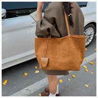 Tas Tangan Wanita Cokelat Bentuk Kotak, Ukuran Sedang, Bahan Kulit Nubuck, Tas Selempang Wanita, Tas Jinjing Sederhana Bahan Suede Berkualitas
