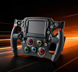 Volante de Carreras con Force Feedback Eléctrico, Panel de Carbono, Compatible con PC, Pantalla LCD Integrada, Botones de Control Multifunción - Product Image 2