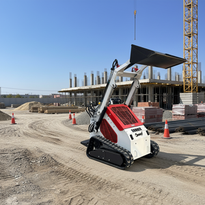 Mini-chargeuse compacte sur chenilles avec chargeur frontal, moteur diesel certifié Euro5/EPA CE, garantie 1 an, pompe PLC, roulement et engrenage pour - Product Image 1