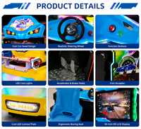 Simulateur de course LeChuang Sports Entertainment avec écran LCD, machine de conduite, jeux d'arcade à monnayeur, construction en plastique et métal