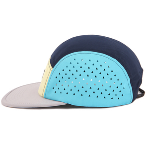 Wholesale Custom Waterproof Laser Hole 5 Panel <strong>Cap</strong> Unstructured <strong>Men</strong> <strong>Running</strong> Outdoor Sport Camp Hat - Product Image 4