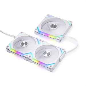 Ventilateur de boîtier Lianli UNI FAN SL140 V2 blanc RGB PC PWM avec dissipateur thermique en plastique pour ordinateur de jeu - Product Image 2