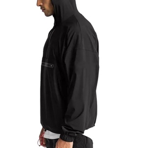 Chaquetas Anorak Personalizadas para Hombre al por Mayor, con Cierre de 1/4, Ligeras, para Exteriores, Cortavientos e Impermeables - Product Image 5