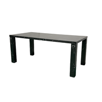 Autocollant 3D moderne et minimaliste Table à manger en MDF Petit meuble de cuisine assemblé pour maison bureau et ferme