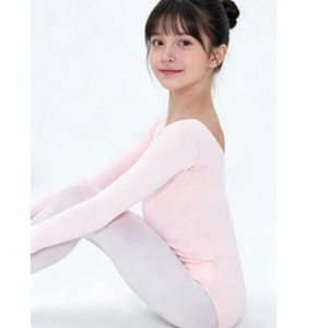 Maillot de <span class=keywords><strong>Ballet</strong></span> para Niñas, Manga Larga, Mezcla de Algodón, Traje de Danza para Gimnasia - Product Image 5