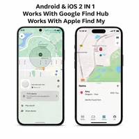 Localisateur intelligent double certifié MFi pour Google, compatible avec Apple et Android, pour clés, portefeuille, bagages, animaux de compagnie, fonctionne comme un AirTag GPS