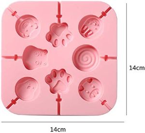 Custom Cooking Sweet Cartoon <b>Silicone</b> Non-Stick Eco-Friendly Dishwasher Safe 3D Lollipop Candy Jelly <b>Baking</b> Cake Mold Homemade - Product Image 2