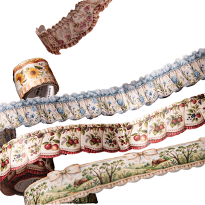 1 Rouleau de ruban adhésif PET série Senyu <span class=keywords><strong>Manga</strong></span> pour rideaux, motif paysage extraterrestre, adhésif en caoutchouc activé par l'eau, imperméable, adhésif simple face - Product Image 1