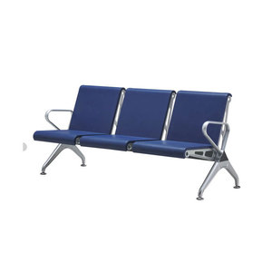 Sillas de espera Tensa Furniture de 3 plazas con asiento de PU y pasamanos para hospitales, escuelas y lugares públicos - Product Image 1
