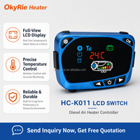 Interruptor LCD Universal OkyRie para Calentador de Aire Diésel de 1KW a 8KW, Pantalla Completa, Control Remoto