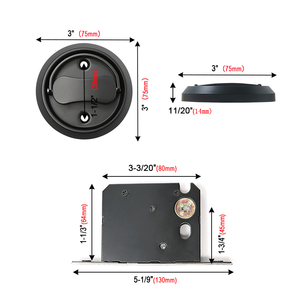 Thép không gỉ vít giấu vuông khoang trượt phù hợp đôi lần lượt riêng tư trượt túi khóa cửa - Product Image 3